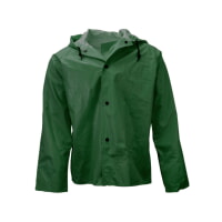 Neese 45001-00-1-GRN Heavy Duty Green Waterproof Jacket with Hood, High Abrasion Resistance