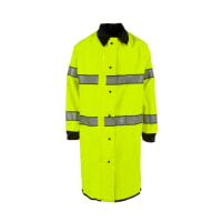 Neese UN003-33-1-LBK Hi-Vis Lime/Black Reversible Rain Coat with Reflective Taping