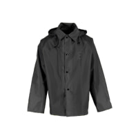 Neese UN475-03-1-BLK 475 Duty Series Jacket with Badge Patch and Attached Hood, Black