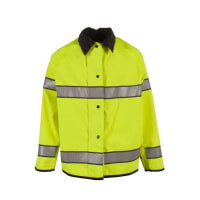 Neese UN5010-03-1-LBK Hi-Vis Lime/Black Reversible Jacket For Public Safety with 3M Reflective Taping