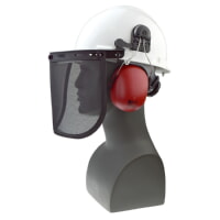 Radians 300-WRVM Hard Hat Ratchet Loggers Combo White