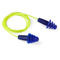 Radians FP43 Resistor® II dB NRR 27 Reusable Flanged Corded Earplugs [100 Pairs Box]