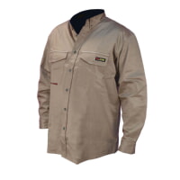 Radians FRS-001K VolCore Long Sleeve FR Button Down Shirt Khaki
