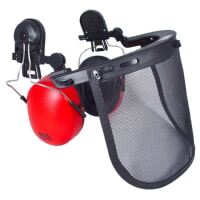 Radians HG-410BWM Hard Hat Cap Adapter Wire Mesh Visor Earmuff