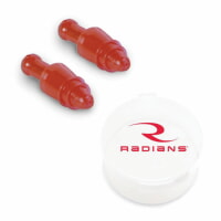 Radians JP3000ID Reusable Snug Plugs Uncorded Earplugs 28 dB NRR in Case