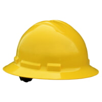 Radians QHR6-YELLOW Quartz Full Brim 6 Point Ratchet Hard Hat Yellow