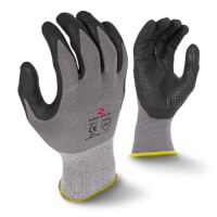 Radians RWG11 Microdot Foam Nitrile Gripper Gray [12 PACK]