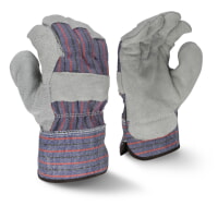 Radians RWG3111L Economy Gray Split Leather Safety Gloves Large  [12 pack]