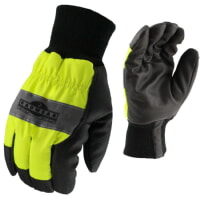 Radians RWG800 Hi Viz WaterProof Winter Construction Gloves Green