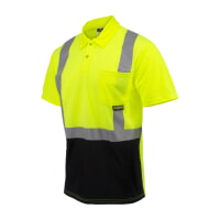 Radians ST12B-2PGS Class 2 Hi-Vis Safety Polo Shirt Green