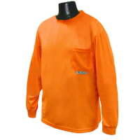 Radians ST21-NPOS Non-Rated Long Sleeve T-Shirt Max-Dri Orange