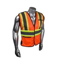 Radians SV010X-1O-M/2X Hi-Vis Safety Vest Orange X-Back Breakaway