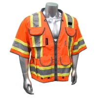 Radians SV55-3ZGD Class 3 Two Tone Engineer Hi Vis Orange Vest