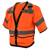 Radians SV59-3ZOD Class 3 Heavy Duty Surveyor Hi Vis Orange Vest