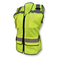 Radians SV59W-2ZGM Class 2 Ladies Heavy Duty Surveyor Hi Vis Green Vest