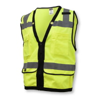 Radians SV59Z -2ZGD Class 2 Heavy Duty Surveyor Hi Vis Worker Green Vest