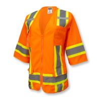 Radians SV63WO Class 3 Women's Two Tone Surveyor Worker Hi Vis Orange Vest