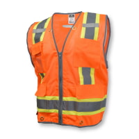 Radians SV6HO Class 2 Heavy Duty Two Tone Surveyor Hi Vis Orange Vest