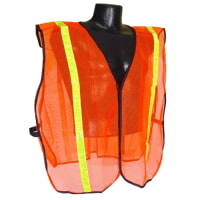 Radians SVO1 Non-Rated Mesh Safety Vest Orange Hi-Vis 1" Tape