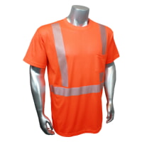 Radians HV-XTS-AR-P Class 2 High Visibility Safety T-Shirt Orange