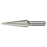 Alfa Tools MB52507 "G" High-Speed Steel Probit Cone Shaped Step Drill, 1/2" Shank
