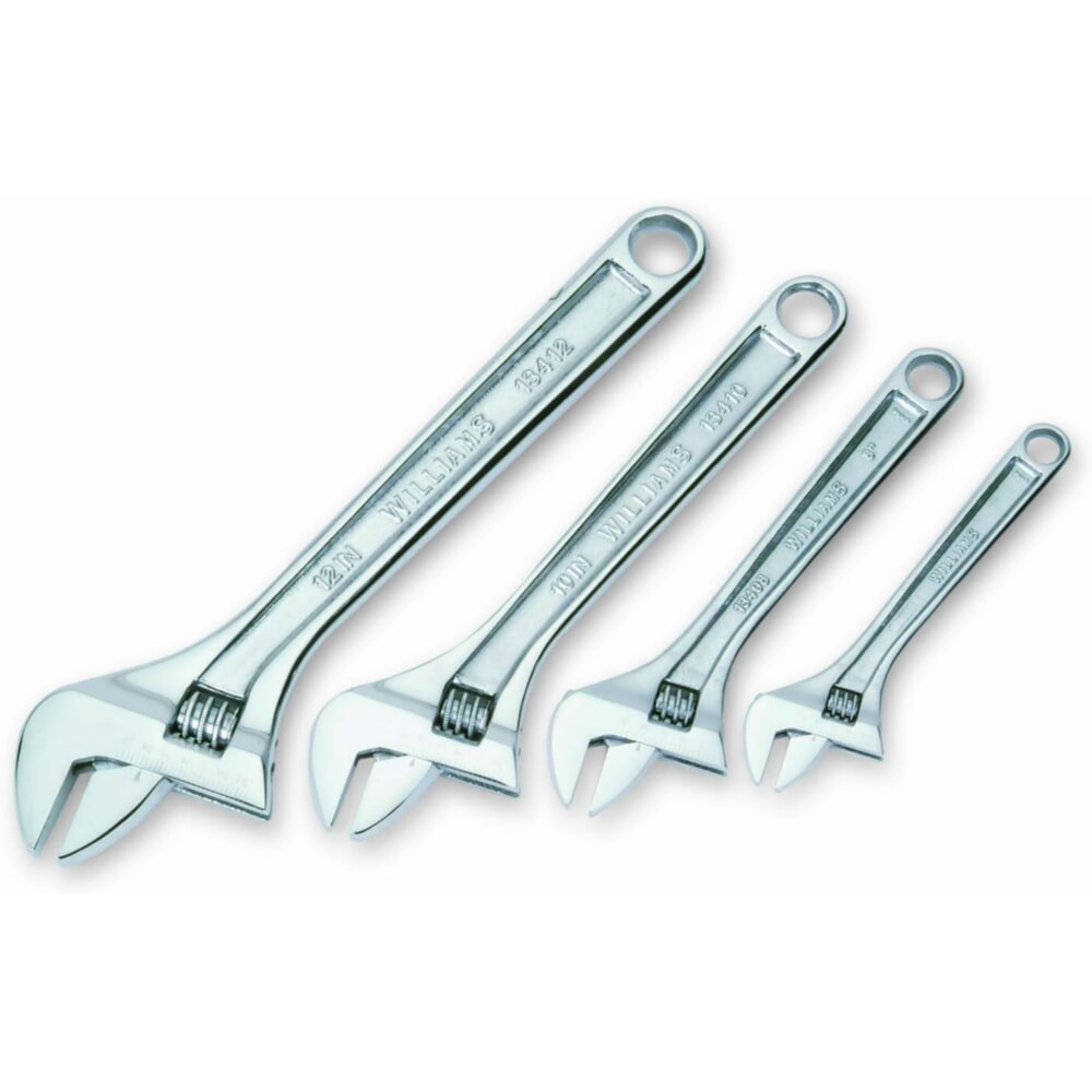 Williams 4-piece Adjustable Wrench Set