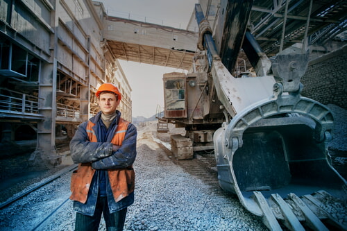 Miners are required to wear proper PPE as part of their work safety guidelines
