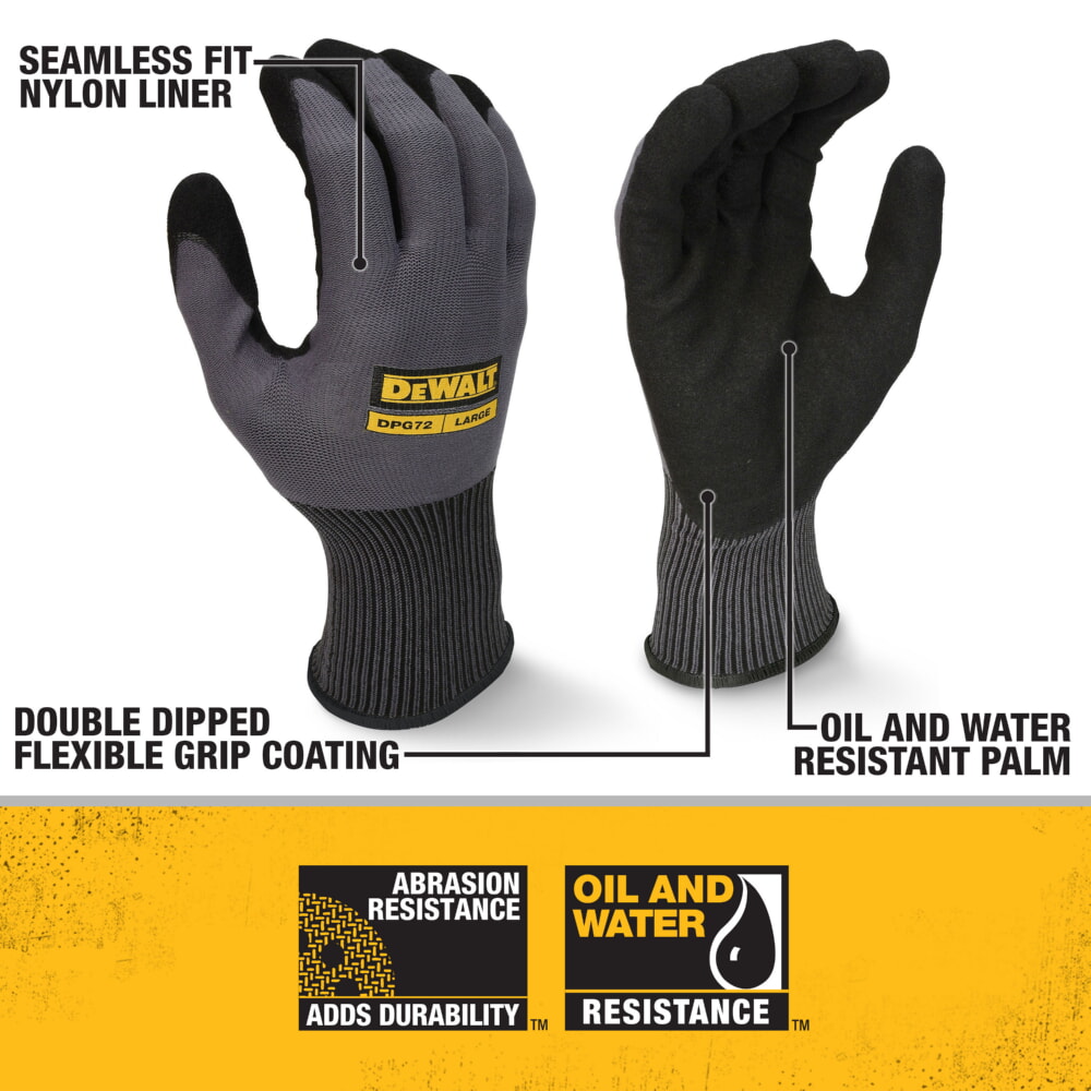 DEWALT DPG72 Flexible Durable Grip Work Glove