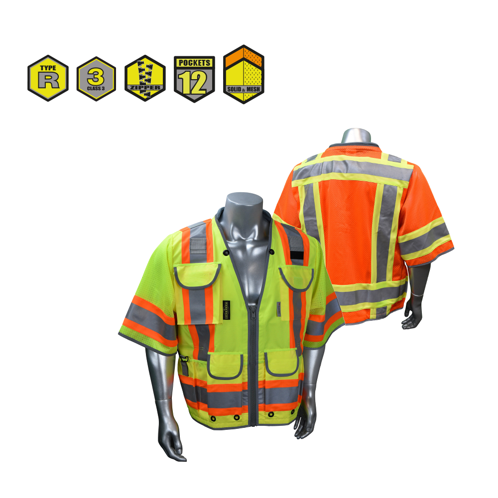 Radians SV55-3 Class 3 Heavy Woven Two Tone Engineer Vest