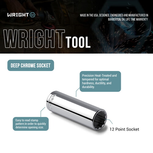 Wright Tool Deep Chrome 12 Point