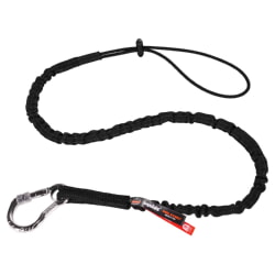 Ergodyne Squids 3100 Single Extended Black Lanyard - Carabiner Loop - 10lbs 19012 [6 Pack]