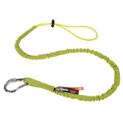 Ergodyne Squids 3100 Single Extended Lime Lanyard - Carabiner Loop - 10lbs 19013 [6 Pack]