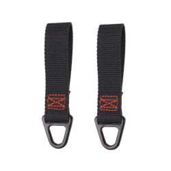 Ergodyne Squids 3171 Black Anchor Strap Belt Loop Attachment - 5lbs [2 Pack]