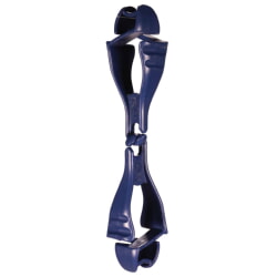 Ergodyne Squids 3400MD 6-Pack Deep Blue Metal Detectable Glove Clip - Dual Clips