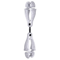 Ergodyne Squids 3420 Single Granite Swivel Glove Clip Holder with Dual Clips 19415