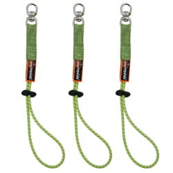 Ergodyne Squids 3713 3-pack Standard Lime Elastic Loop Tool Tails Swivel - 10lbs 19765