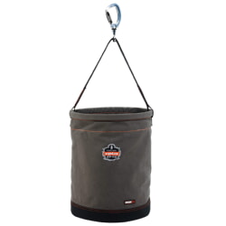 Ergodyne Arsenal 5945 Gray XL Swiveling Carabiner Canvas Hoist Bucket