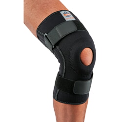 Ergodyne ProFlex 620 Black Knee Sleeve - Open Patella Spiral Stays