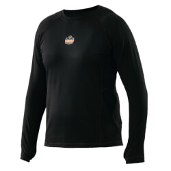 Ergodyne N-Ferno 6435 Midweight Long Sleeve Base Layer Shirt 240g - Black