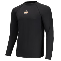 Ergodyne N-Ferno 6436 Long Sleeve Lightweight Base Layer Shirt - Black