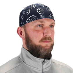 Ergodyne Chill-Its 6630 Navy Western High-Performance Terry Cloth Skull Cap 12509 [6 Pack]