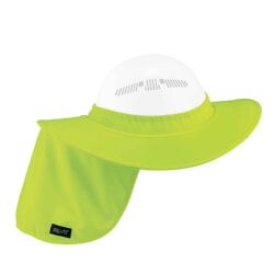 Ergodyne Chill-Its 6660 Hard Hat Brim and Neck Shade - Lime 12640