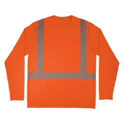 Ergodyne 6688 Cooling Hi-Vis Orange Sun Shirt UPF 50+ Type R Class 2