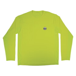 Ergodyne Chill-Its 6689 Long Sleeve Sun Shirt with UV Protection - Lime