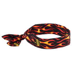 Ergodyne Chill-Its 6700 Flames Cooling Bandana Headband - Polymer - Tie 12341 [24 Pack]