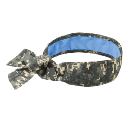 Ergodyne Chill-Its 6700CT Camo Cooling Bandana Headband - PVA - Tie 12562 [6 Pack]