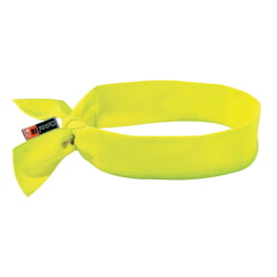 Ergodyne Chill-Its 6700FR Lime FR Cooling Bandana Headband - Tie 12601
