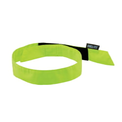 Ergodyne Chill-Its 6705 Lime Cooling Bandana Headband - Polymers - Hook Loop 12321 [24 Pack]