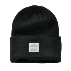 Ergodyne N-Ferno 6806 Black Cuffed Rib Knit Winter Hat [6 Pack]
