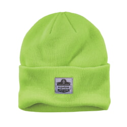 Ergodyne N-Ferno 6806 Lime Cuffed Rib Knit Winter Hat [6 Pack]